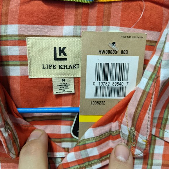 Life Khaki Button Down Casual Shirt-choose color - Picture 2 of 9